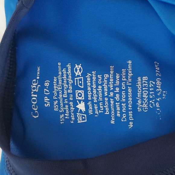 George Blue Kids Rash Guard - Picture 4 of 5